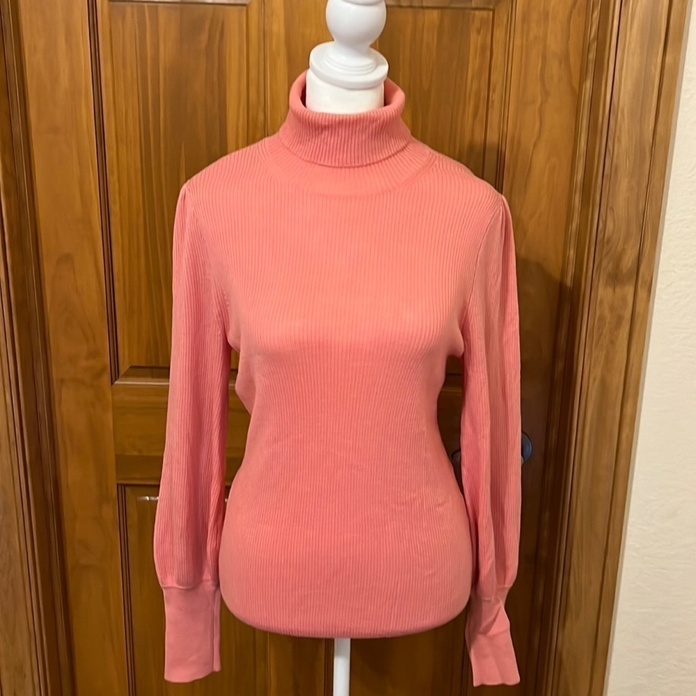 J. Crew Pink Turtleneck Sweater
